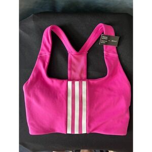 Adidas Hot Pink Medium Support Training Workout Bra 2XS‎ A-C Activewear